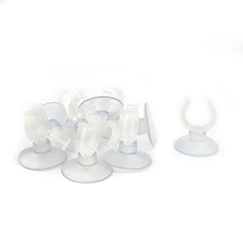 Ruilogod Silicone Aquarium Holder Sucker Suction Cup 10Pcs Clear (id: 210 c12 c26 26b f08