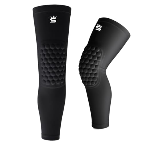 Wrestling Kneepad Leg Sleeve with Built-In Knee Pad – Compression Support, Non-Slip Fit – Youth & Adult Wrestling Gear - color: BLACK, size: ADULT XL-(190-220)lbs