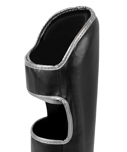 Venum Challenger Standup Shin Guards - color: Black/Silver, size: X-Large