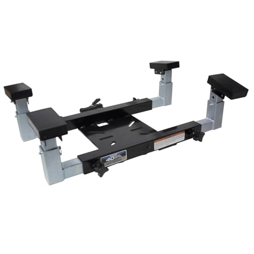 K Tool International XD63136 Fuel Tank to Transmission Jack Adapter Kit for Garages, Repair Shops, and DIY, Universal Connector Plate, 40 Gallon Capacity, Pads, Ground Wire, (4) 3" x 5.5" Foam Support
