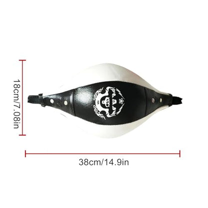 Speed Bag Stable Speed Reactive Full Body Boxing - color: Black and white