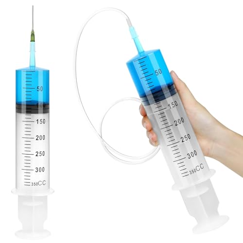 500ml Large Multipurpose Refilling Syringe with Flexible Tube - Ideal for E-Liquids, Automotive Fluids, Oils, Aquariums, and Various Liquid Transfer Applications