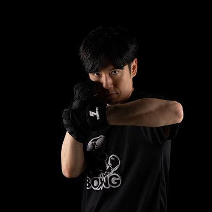 Boxing Hand Wraps Inner Gloves Men Women, Quick 45cm Long Wrist Straps, Elasticated Padded Fist Under Mitts Protection, Muay Thai MMA Kickboxing