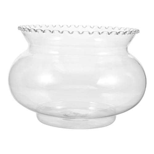 DECHOUS Round Aquarium Versatile Fish Bowl for Betta Fish Turtles for Home Decor Hydroponic Display Compact Desktop Centerpiece Easy Maintenance