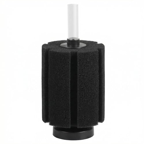 Sponge Filter for Fish Tank, Silent Aquarium Bio Filter with Air Diffuser, Easy-Clean Foam, for Betta, Shrimp, Fry, Nano and Small Tanks