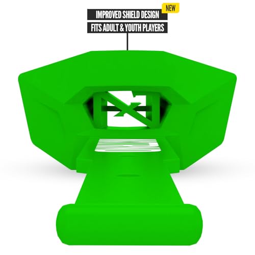 Nxtrnd Two Pro Football Mouth Guard, Permanent Strap, Fits Adult & Youth (Green) - color: Green Pro