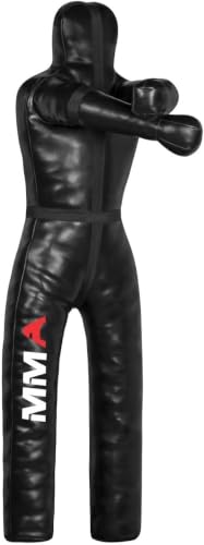 DALLX MMA Grappling Dummy for Judo Karate Throwing Brazilian Jiu-Jitsu Wrestling Submission Punching Bag for Self Defense Fitness Training Dummy – UNFILLED - size: 6FT ( 70 Inches )