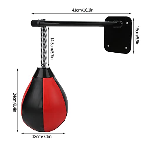 Wall Hanging Boxing Bag Speed Training Hanging Bag Stress Relief Hanging Boxing Bracket Wall Mount Heavy Kits for Home Gym Workout