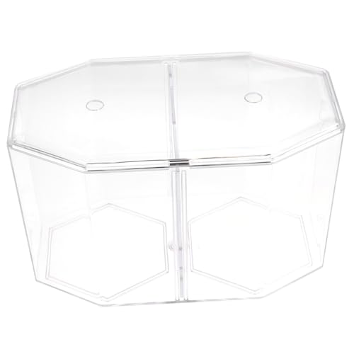 Toddmomy Betta Fish Breeding Box Clear Design Dual Room Isolation Tank for Small Fish and Shrimp Easy to Clean Incubation Box for