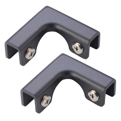 2X Glass Connector Fish Tank Fixing Bracket Corner Protector Fish Tank Fitting Glass Fixing Clip for Glass Display Cabinet, for 8 to 10mm