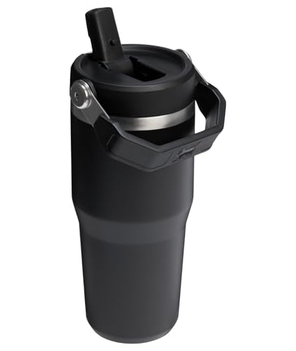 STANLEY IceFlow 2.0 Flip Straw Tumbler, 14 oz, Black 2.0 - color: Black 2.0, size: 14 Ounces