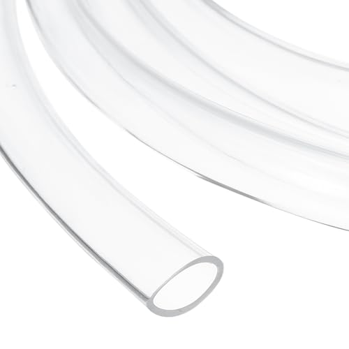 uxcell Clear PVC Tubing, 14mm ID x 17mm OD - 8.5ft PVC Tube Lightweight Vinyl Hose, Transparent Flexible Plastic Water Tubing for Air Oil Water Transfer Aquarium Irrigation - size: 14mm ID x 17mm OD