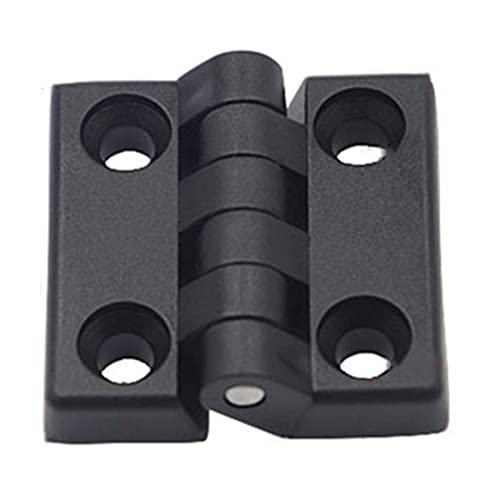 Hinge1.97 /50mmx50mm Black Plastic Cabinet Door Reinforced Ball Bearing Hinge -10pcs