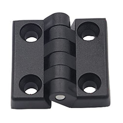 Hinge1.97 /50mmx50mm Black Plastic Cabinet Door Reinforced Ball Bearing Hinge -10pcs