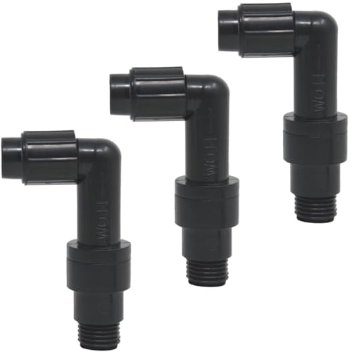 Combination Check Valve and Elbow Compatible with Pentair R172061 and R172061Z for Automatic Chlorine/Bromine Pool and Spa Feeders (3-Pack)