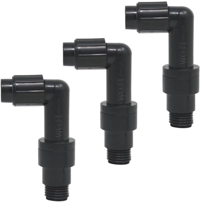 Combination Check Valve and Elbow Compatible with Pentair R172061 and R172061Z for Automatic Chlorine/Bromine Pool and Spa Feeders (3-Pack)