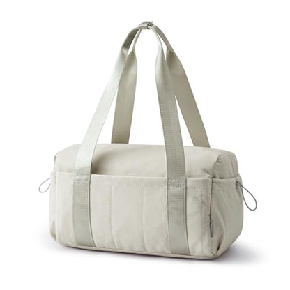 G4Free 14 Inch Mini Small Gym Bag for Women - color: Beige