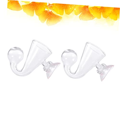 4pcs Checker Aquarium Glass Drop Checker for Monitoring Carbon Dioxide Concentration for Aquatic Plants and Fish Tanks Easy Installation Below Water - size: Size 2