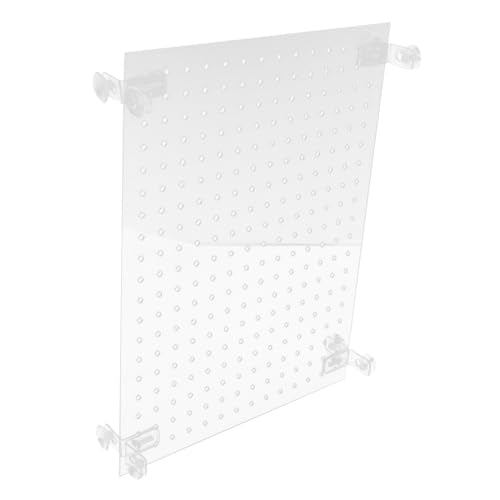 Milisten 1set Acrylic Aquarium Divider Board with Cups Fish Tank Isolation Panel for Betta and Other Species Slotted Design for Improved Aquariums
