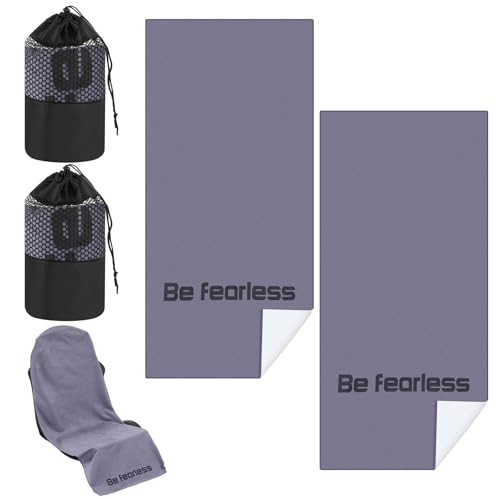 Hahafelt 2 Pack Car Seat Towel Cover with Storage Bag, Gray - style: Gray