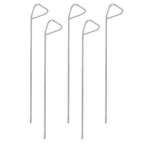 Pssopp Bacterial Spreader Stainless Steel Cell Spreader 5 Pack Triangular Head Reusable Autoclavable for Agar Plating Petri Dish Microbiology Labs Students Technicians