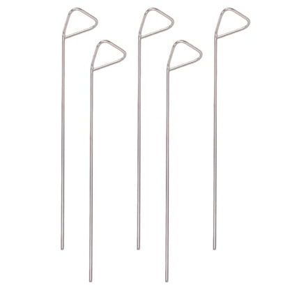 Pssopp Bacterial Spreader Stainless Steel Cell Spreader 5 Pack Triangular Head Reusable Autoclavable for Agar Plating Petri Dish Microbiology Labs Students Technicians