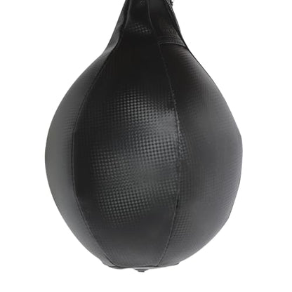 Speed Bag Platform Kit, Adjustable Height Wall Mount Professional Fitness Ball Boxing Bag Reaction Training Kit, Heavy Duty Boxing Training Equipment with Punching Ball - color: Black