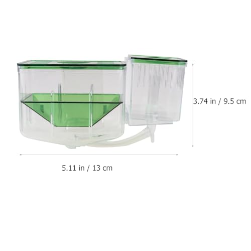 DOITOOL Pneumatic Hatching Box Aquarium Isolation Tank for Fish Fry Nursery Transparent Fish Tank Fry Box with Self-Guided Circulation for Home Aquatic Pets