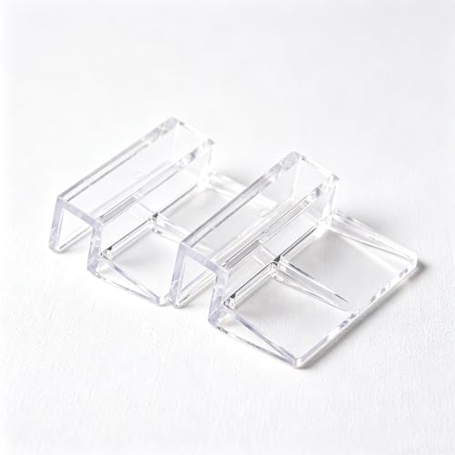 20PCS Transparent Acrylic Fish Tank Cover Clips 5mm Rimless Aquarium Glass Lid Fasteners Universal Accessories for Planted Tank Bracket