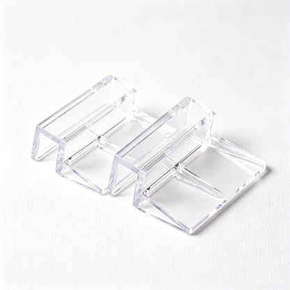 20PCS Transparent Acrylic Fish Tank Cover Clips 5mm Rimless Aquarium Glass Lid Fasteners Universal Accessories for Planted Tank Bracket