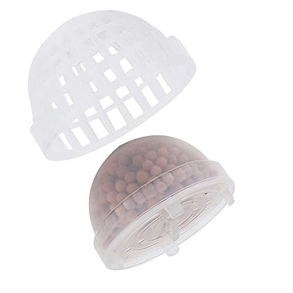 Aquarium Moss Ball Holder, Transparent Plastic Fish Tank Accessory, 5x3.5cm - Mineral Releasing, Easy Installation, Ideal for Shrimp Breeding and Hiding