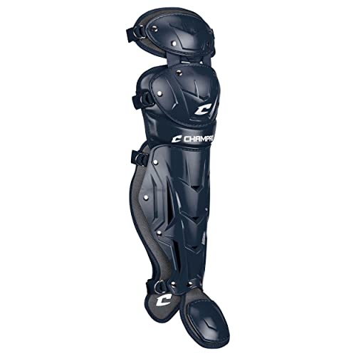Champro Optimus Pro Catcher/Umpire Leg Guards - color: Navy, size: 14.5"