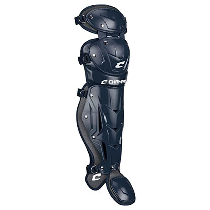 Champro Optimus Pro Catcher/Umpire Leg Guards - color: Navy, size: 14.5"