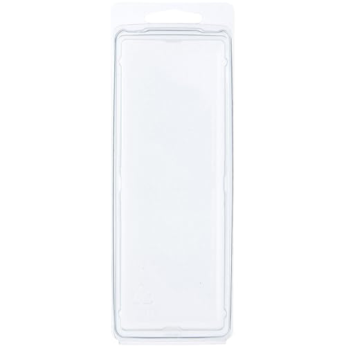 Clear Plastic Clamshell Package / Storage Container, 6.125" H x 2" W x 1.25" D, Pack of 10