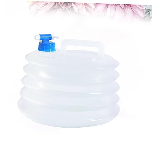 ABOOFAN collapsible water emergency water storage water jugs for storage 5 gallon 5L Bucket Outdoor Bucket fold container white re-usable
