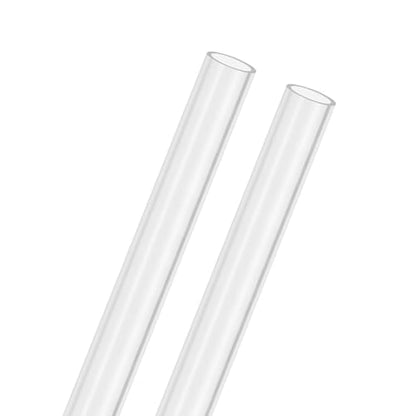 M METERXITY 2-Pack Clear Rigid Acrylic Pipe, 9mm[0.35"] ID x 11mm[0.43"] OD Plastic Round Tube for Water Cooling System/Lamps/Fountains/Aquariums/Display Stand, Acrylic Tubing [305mm/12IN] - size: 9mm ID x 11mm OD