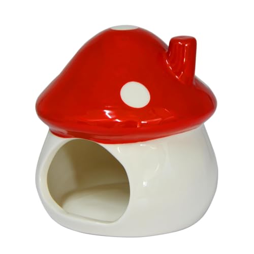 Aquarium Decorated Ceramic Mushroom Houses, Aquarium Fish Holes and Hidden Tanks Decorate Betta Fish hideouts to Rest in