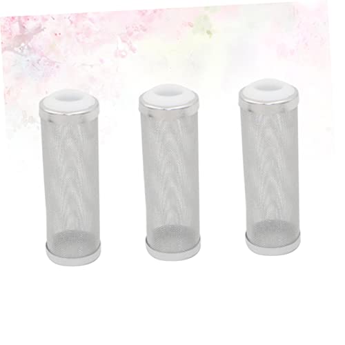 FOMIYES 6pcs Stainless Steel Aquarium Inlet Cover Nets White Prevents Debris Protects Young Fish Design for Freshwater Environments