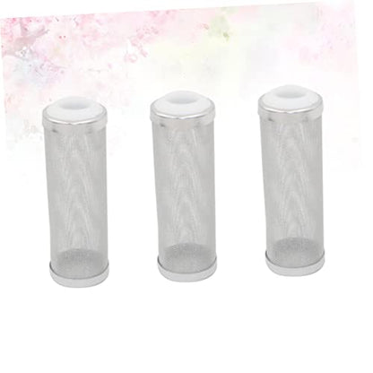FOMIYES 6pcs Stainless Steel Aquarium Inlet Cover Nets White Prevents Debris Protects Young Fish Design for Freshwater Environments