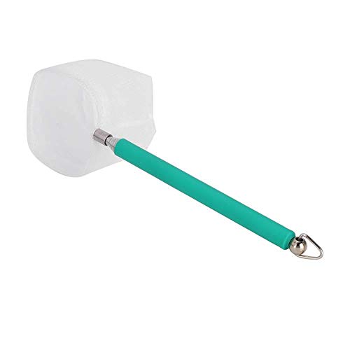 Pssopp Small Aquarium Fish Net Telescopic Pole Fish Shrimp Catch Nets Skimming Net with Extendable Long Handle for Fish Fry Crystal Shrimp(Green )
