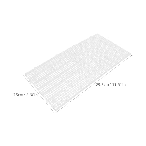 10pcs Fish Tank Divider Plastic Egg Crate Panel 30x15cm Aquarium Isolation Grid Bottom Filter Tray for Breeding and Territorial Fish Separation