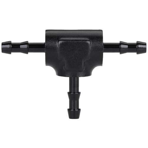 1/8" 3mm Hose Barb Tee T Fitting Adapter Aluminum Black - size: 3mm