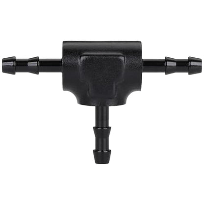1/8" 3mm Hose Barb Tee T Fitting Adapter Aluminum Black - size: 3mm