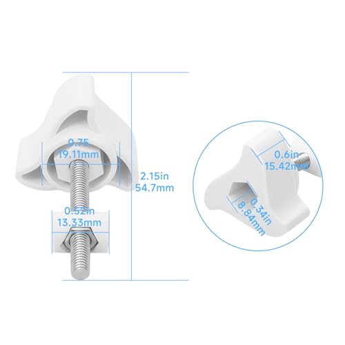 6PCS A20215 Canister Filter Lid Fastener Locking Nut Compatible with Fluval FX2 FX4 FX5 FX6 Filters Replacement Parts, for Aquarium Filter Lid Lock Clips Accessories