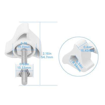 6PCS A20215 Canister Filter Lid Fastener Locking Nut Compatible with Fluval FX2 FX4 FX5 FX6 Filters Replacement Parts, for Aquarium Filter Lid Lock Clips Accessories