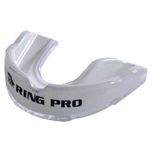 Mouth Guard for Boxing, MMA, Football, Basketball, Hockey, and All Contact Sports, Custom Fit for Adults and Youth, Teeth and Gum Protection - color: White