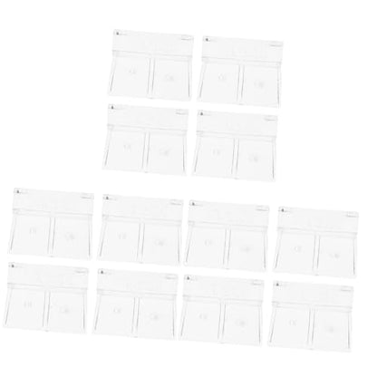 balacoo 12pcs Acrylic Aquarium Lid Support Brackets Fish Tank Cover Holders for Tanks Sturdy and Safe for Rimless Aquariums and