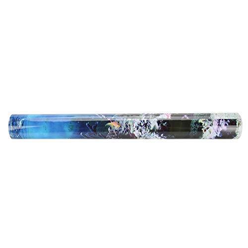 Keenso Fish Background, Beautiful PVC Adhesive 3D Effect Underwater Backdrop Poster Aquarium Wallpaper Sticker Image Decor New(61 * 30cm) - size: 61*30cm