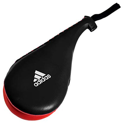 adidas Double Target Kicking Paddle Kicking Mitt - Black Red - Small