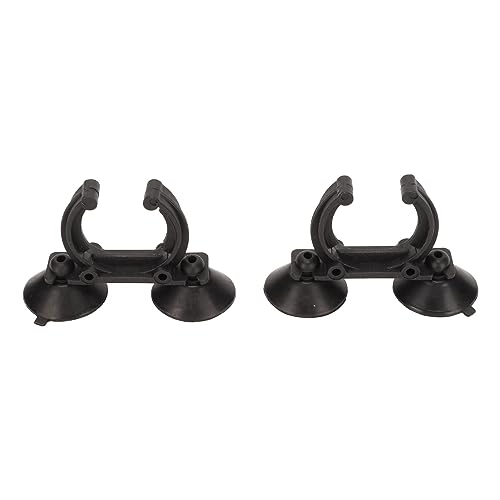 SUNGOOYUE Aquarium Suction Cup Clips Plastic Silicone Heater Holder 2Pcs 3.2cm Suction Cups for Fish Tank Airline Tubing Water Pipes and Underwater Light Fixing